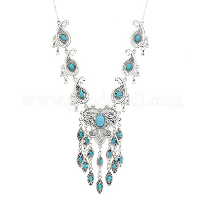 Ожерелье из сплава со слезоточивым сплавом и подвеской из смолы FS-WGB1F06-02-1