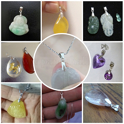 8 шт. 4 стильных серебряных держателя для ледоруба STER-PH0001-52-1