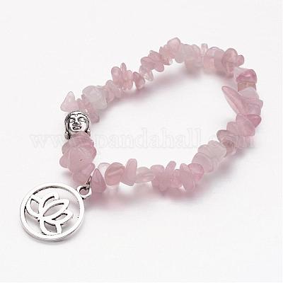 Драгоценный камень бисером шарм браслеты BJEW-JB02541-1