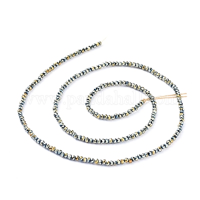 Стеклянные бусины с гальваническим покрытием &nbsp;EGLA-F149-FP-09-1