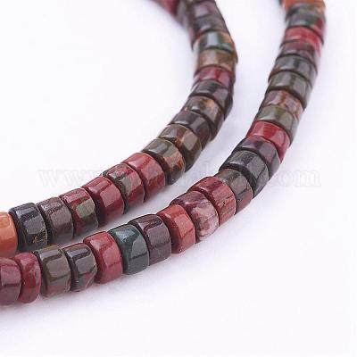 Natürliche Picasso Stein / Picasso Jaspis Perlen Stränge&nbsp;G-G683-07-2x4mm-1