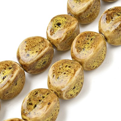 Фарфора ручной работы бисер нитей PORC-B002-17A-1