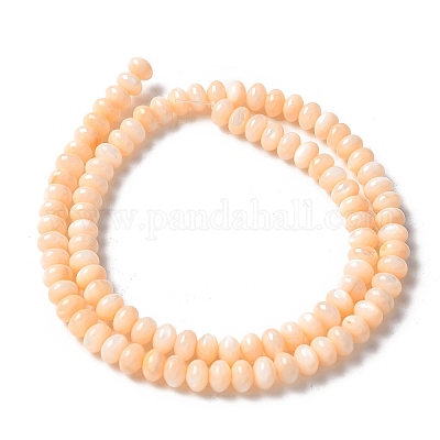 Нити бусин из натуральных пресноводных ракушек SSHEL-C013-07H-1