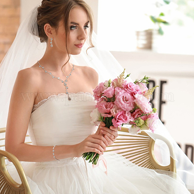 1 комплект из ожерелья-лариата со стразами SJEW-AN0001-04-1