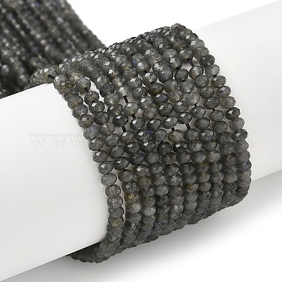 Природные лабрадорита бисер нитей G-L622-B02-4x2mm-1