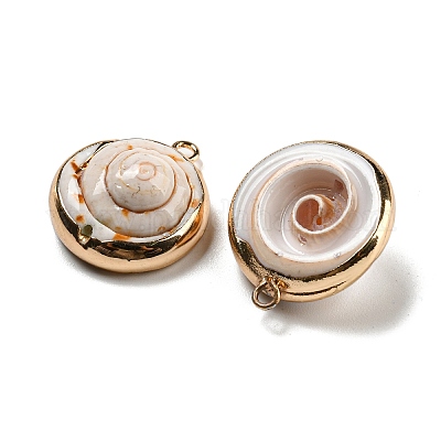 Подвески из натуральных ракушек BSHE-G034-14-1