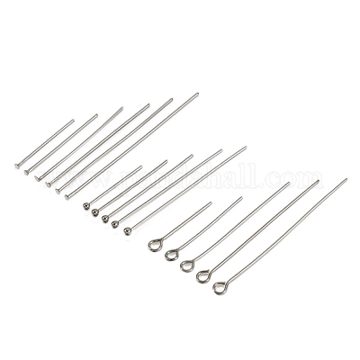 150 шт. штифты с шарообразной головкой и штифты с плоской головкой из нержавеющей стали 304 и штифт с ушком STAS-CJ0001-176-1