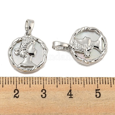 Латунные подвески из ракушек KK-G490-36P-1