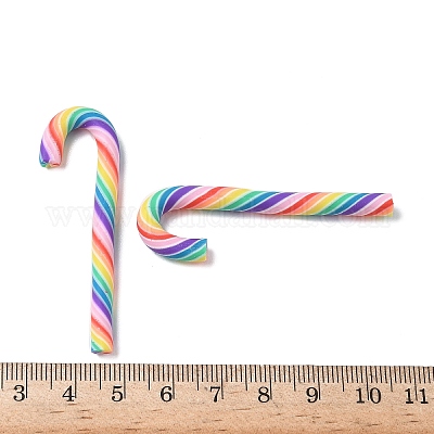 Рождественские бусины из полимерной глины ручной работы CLAY-P005-04D-1