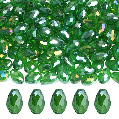 200шт гальванические стеклянные бусины нити EGLA-PA0001-13-1