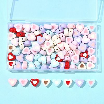 100 шт. Непрозрачные акриловые бусины OACR-FS0002-48-1