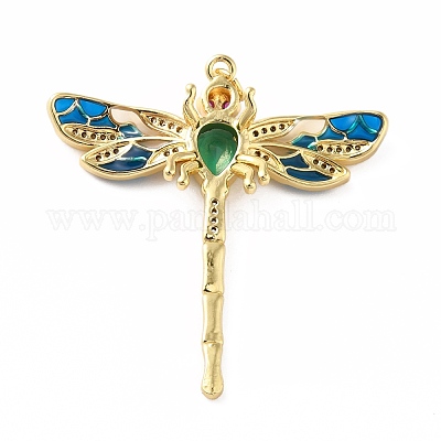 Стойки обшивки латунь микро проложить Циркон подвеску KK-E281-07G-02-1