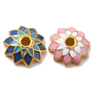 Многолепестковые колпачки из эмали из сплава FIND-G029-05G-1