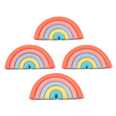 Кабошоны из полимерной глины ручной работы CLAY-N010-030-06-1