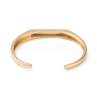 Bracelets de manchette ouverts en laiton&nbsp;BJEW-A144-01A-1