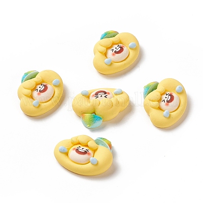 Непрозрачные кабошоны из смолы RESI-G036-E02-1