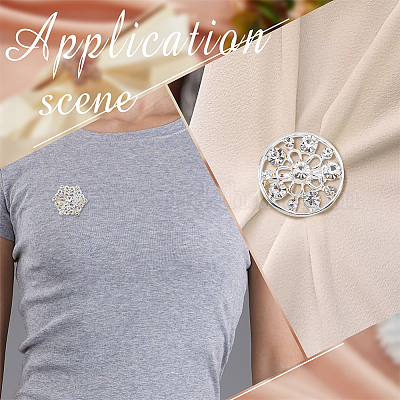 9 шт. 9 шт. значков для лацканов в виде цветка со стразами JEWB-NB0001-18-1