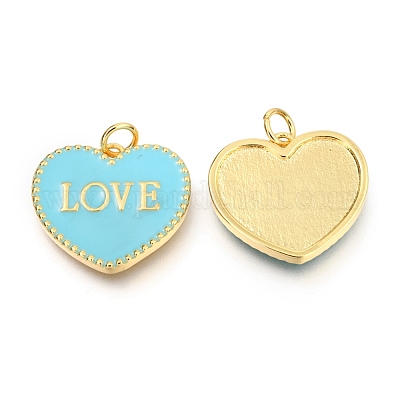 Латунь эмаль подвески KK-B027-03G-E-1