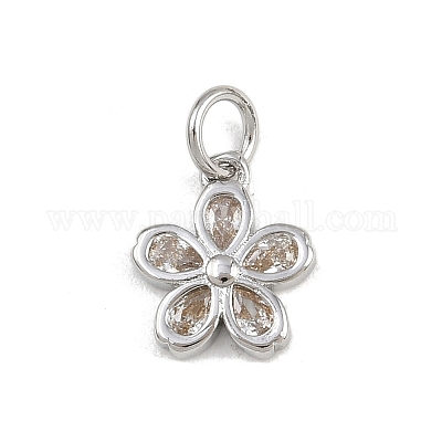 Латунные микро проложить кубического циркония подвески KK-A269-03A-P01-1