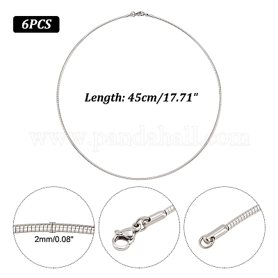 Устойчивые к потускнению повседневные ожерелья-чокеры из нержавеющей стали 304 STAS-O037-05-1