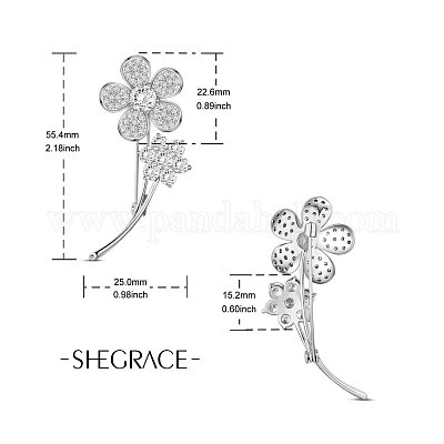 Латуни брошь JBR053A-1