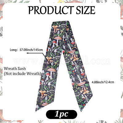 1 шт. полиэстеровый ремень с принтом грибов для женщин&nbsp;AJEW-CP0009-89B-1