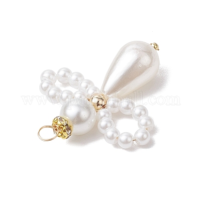 3шт стеклянные жемчужные подвески PALLOY-JF03083-1