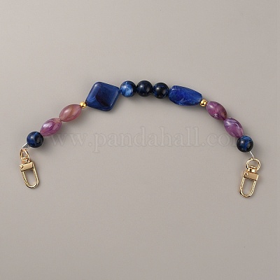 Ручки сумки из бисера с имитацией драгоценных камней FIND-WH0033-63LG-03-1