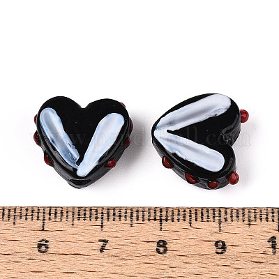 Непрозрачные нити бусин лэмпворк ручной работы LAMP-T017-20-B07-1