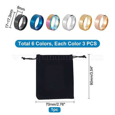 18 шт. 6 цвета RJEW-UN0002-75-1