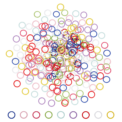 270 шт. 9-х цветные рельефные железные открытые соединительные кольца IFIN-PH0001-84-1