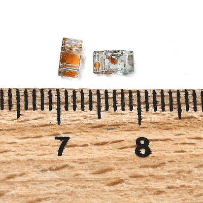 Прозрачные стеклянные бусы с 2 отверстием SEED-S023-30B-32-1