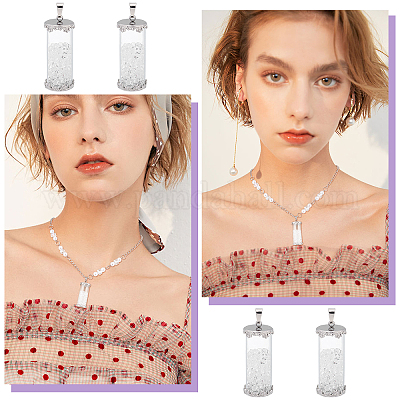 4шт прозрачные стеклянные подвески GLAA-UN0001-05-1