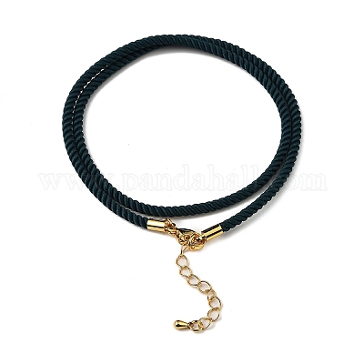 Изготовление ожерелья из нейлонового миланского шнура MAK-M028-01G-25-1