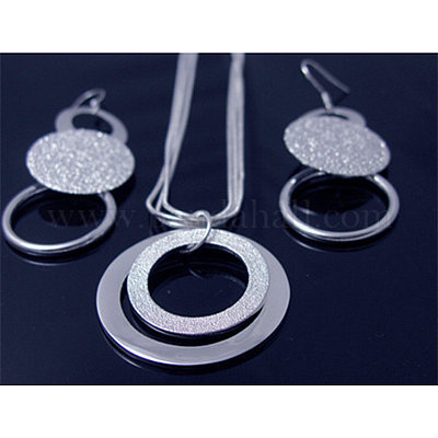 Комплекты из латунных круглых подвесок и серег FS-WG73AED-01-1