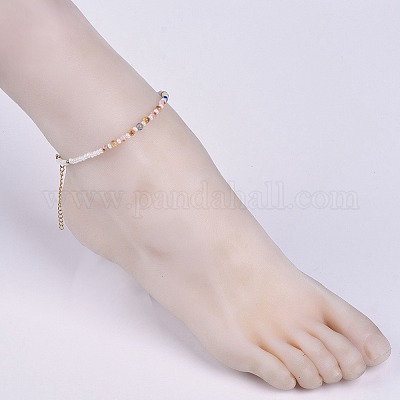 Millefiori стеклянные браслеты AJEW-AN00272-1