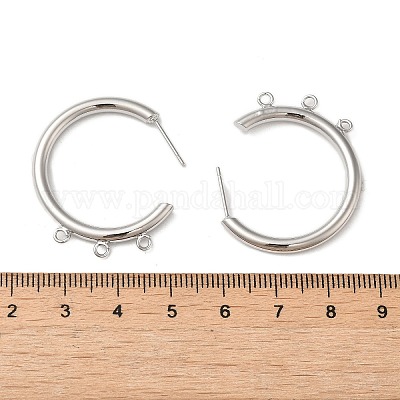 Фурнитура для сережек-гвоздиков из латуни KK-C042-08P-1