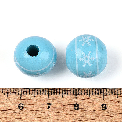 Рождественские бусины из дерева схима WOOD-T032-35D-1