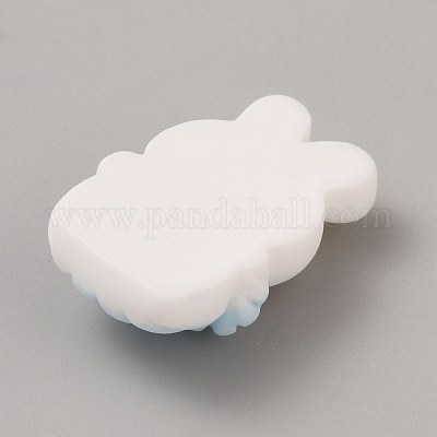 Кабошоны из непрозрачной смолы на тему кролика RESI-CJC0026-01G-1