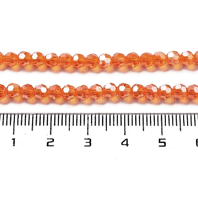 Гальванизируйте прозрачное стекло бисер нитей EGLA-A035-T4mm-A05-1