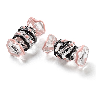 Прозрачные бусины из акриловой эмали OACR-P027-01D-1