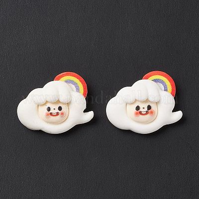 Непрозрачные кабошоны из смолы RESI-G036-E01-1