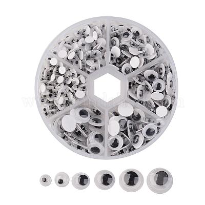 Wholesale Black & White Plastic Wiggle Googly Eyes Buttons DIY
