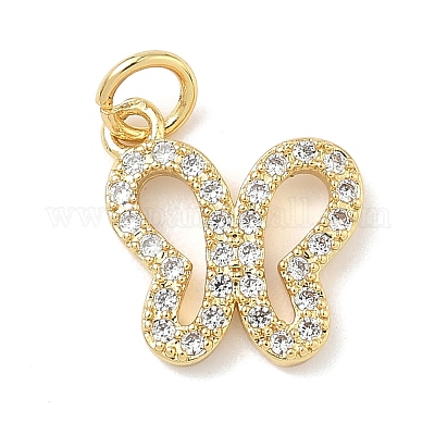 Латунные микро проложить кубического циркония подвески KK-H528-03G-1