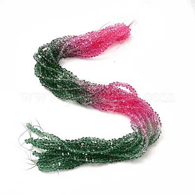 Прозрачные стеклянные бусины GLAA-H023-02J-1