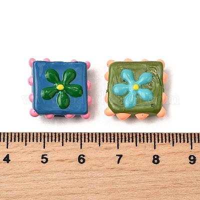 Эмалевые бусины ручной работы в технике лэмпворк LAMP-S079-08-1