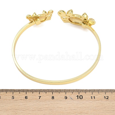 Браслеты-манжеты из латуни с морскими организмами для женщин BJEW-D368-03C-G-1