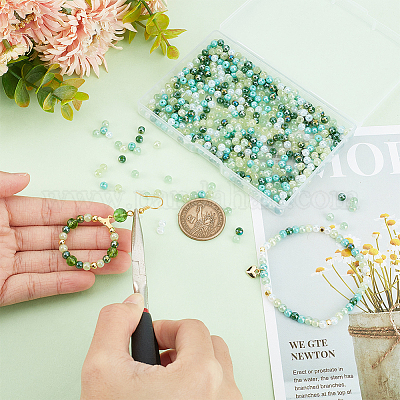 8 нити прозрачные гальванические стеклянные бусины нити GLAA-BBC0001-04E-1