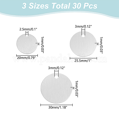 30шт. 3-х стилевые алюминиевые подвески ALUM-WR0001-01-1