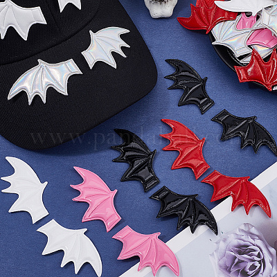 80 шт. 10 стиля искусственная кожа крылья зло украшения аксессуары WI-CL0002-02-1